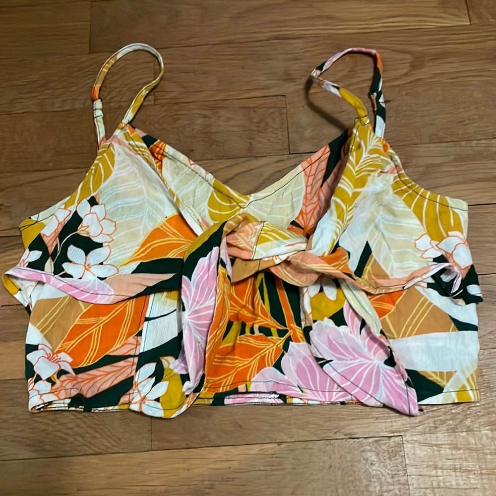 Floral aerie crop top